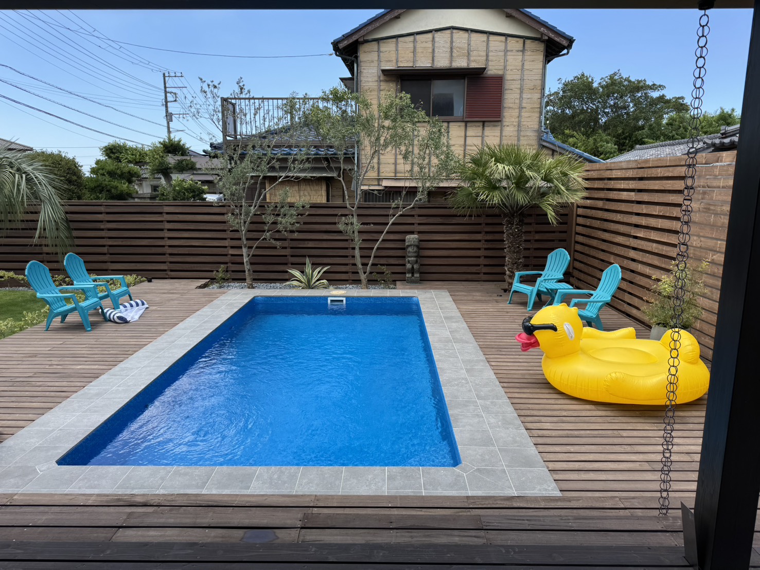 木更津新築外構プライベートプール