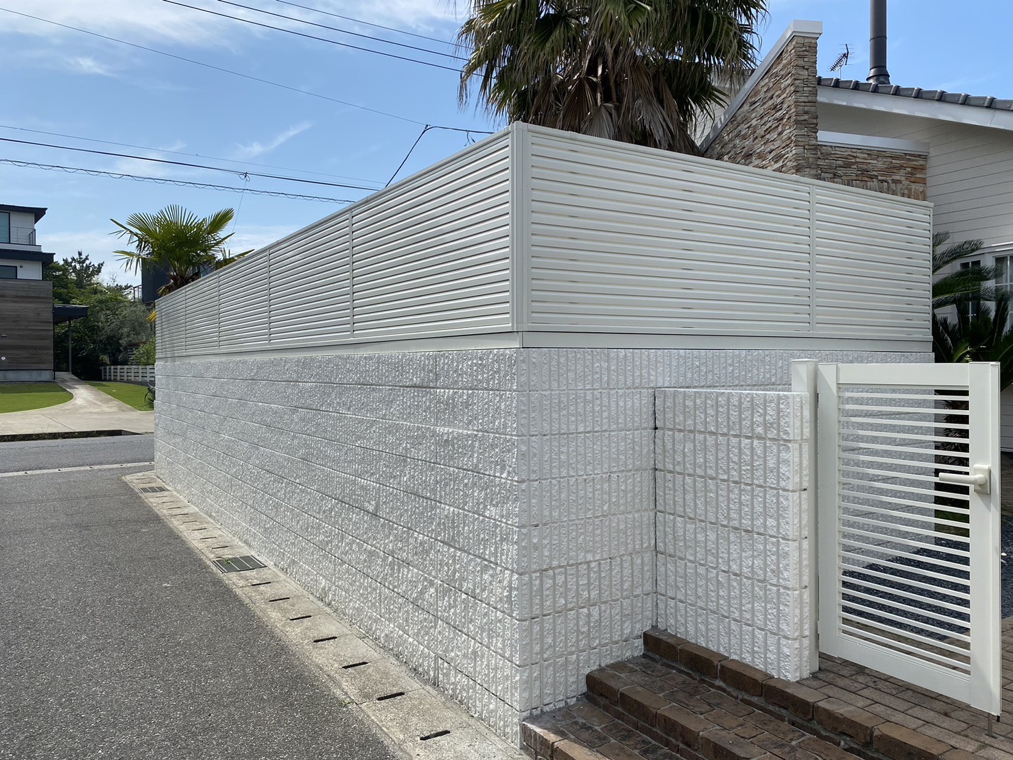 上総一ノ宮　ブロックフェンス工事