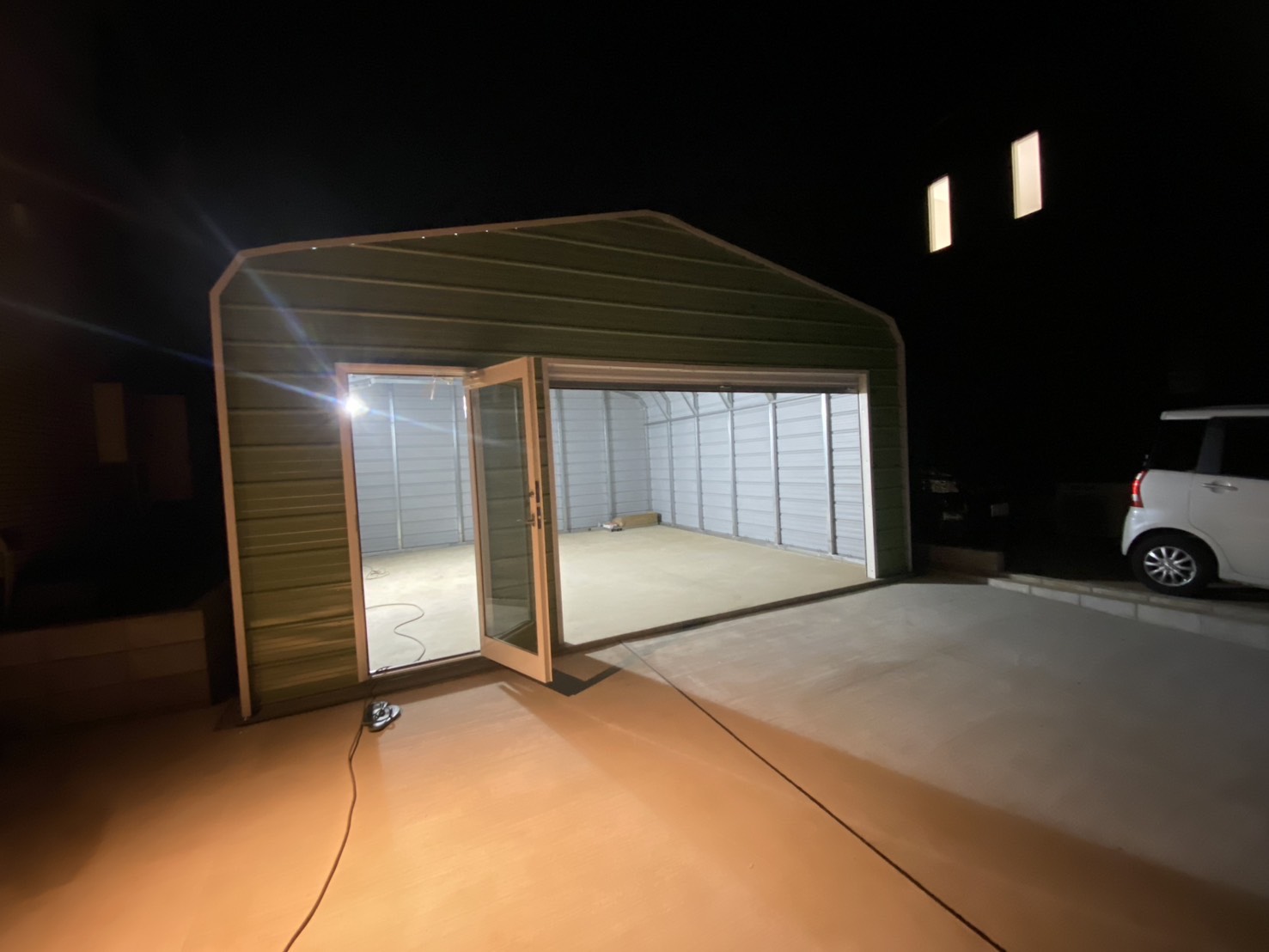 冨里市　新築アメリカンガレージ工事